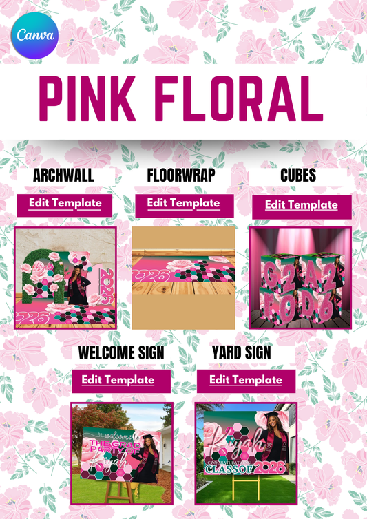 Pink Floral Grad Bundle