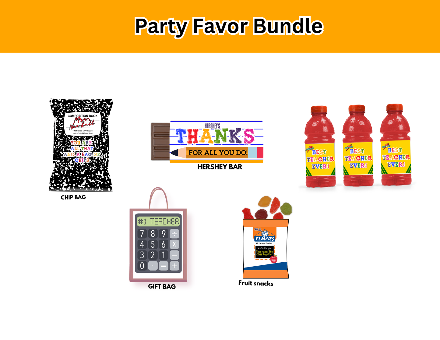 Teacher Party Favor Bundle