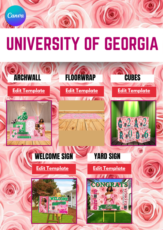 Univ of GA (Pink) Grad Bundle