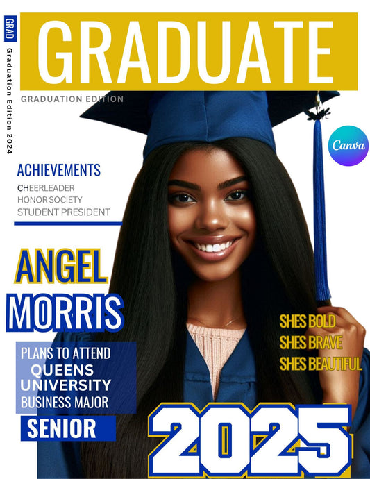 GRADUATION MAGAZINE COVER TEMPLATE